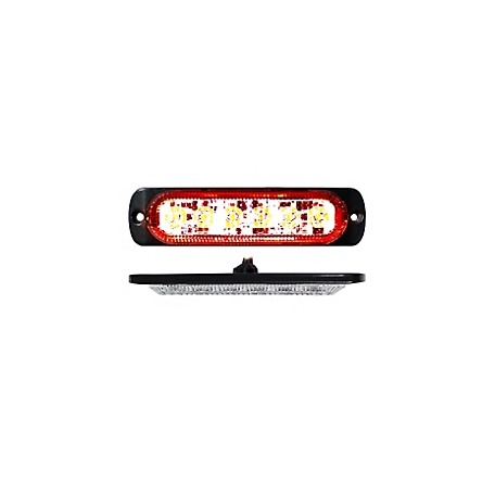 Race Sport Lighting 6-LED Ultra Slim Marker Strobe Light, Red, RS70016R