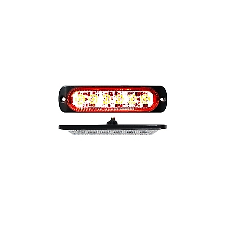 Race Sport Lighting 6-LED Ultra Slim Marker Strobe Light, Red, RS70016R