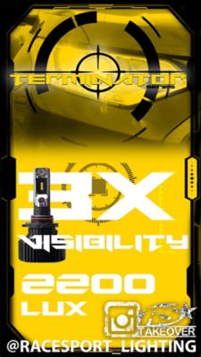 Image showing 5 th Race Sport Lighting Terminator 880 Fanless LED Conversion Headlight Kit