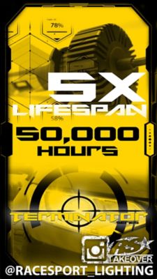 Image showing 6 th Race Sport Lighting Terminator 880 Fanless LED Conversion Headlight Kit