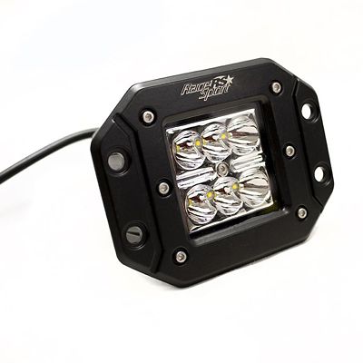 Image showing  Black Flush Mount 3 x 3 LED Spot Light, RS-18W6LED-FM