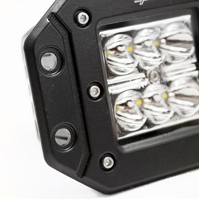 Image showing  Black Flush Mount 3 x 3 LED Spot Light, RS-18W6LED-FM