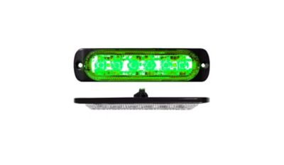 Race Sport Lighting 6-LED Ultra Slim Marker Strobe Light, Green, RS70016G