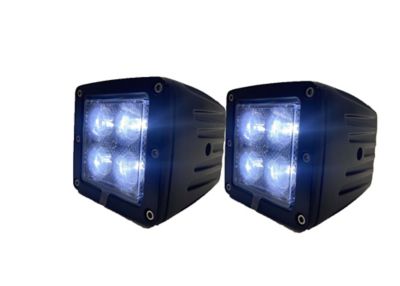 Image showing  2,600-Lumen 3x3 Blacked Out Series LED Auxiliary Light Cube Kit Pair