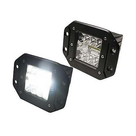 Race Sport Lighting ECO-LIGHT LED High Power Flush-Mount Style Auxiliary Lights, Sold as Pairs