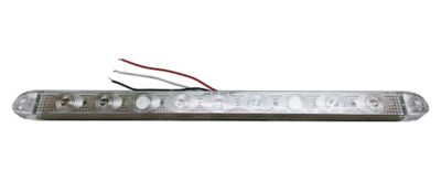 Race Sport Lighting 17in Screw Mount High-Power 9-LED Tail/Brake Light, RS-17-CLEAR