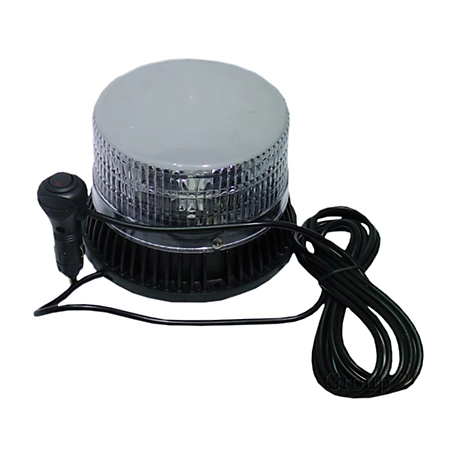 Race Sport Lighting Amber 16-LED Dome LED High Powered Beacon in Clear Lens, RS-16LED-VS3