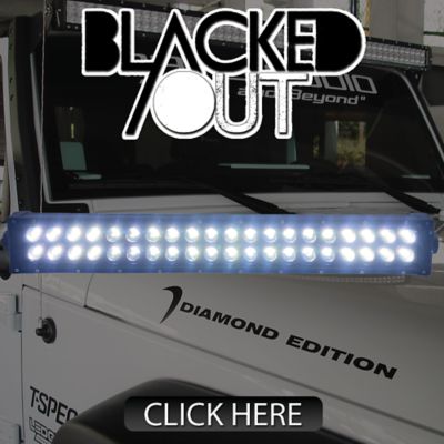 Image showing  30 in. LED BLACKED OUT Series Double-Row Light Bar