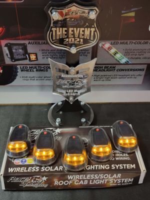 Image showing 5 th Race Sport Lighting 300-Lumen Wireless Solar-Powered Truck Cab LED Light System