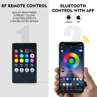 Image showing  RGB Multi-Color Bed Rail Kit, RSCS8PRGB