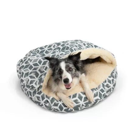 Snoozer Round Cozy Pet Cave Celtic Sea Salt Indoor/Outdoor Covered Dog Beds