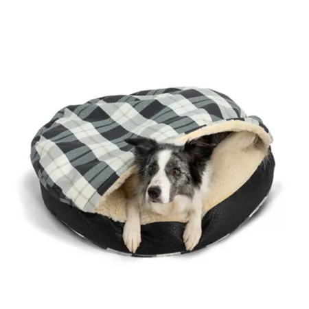 Snoozer Cozy Round Pet Cave Indoor/Outdoor Barkley/Black Diamond Covered Dog Beds