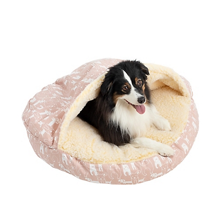 Snoozer Indoor/Outdoor Round Cozy Cave Dog Bed, Pedigree