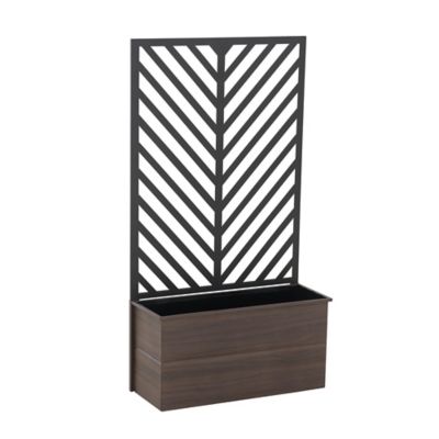 Image showing 7 th YardCove Steel Marston Planter with Screen