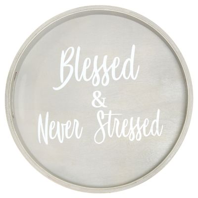 Gray Wash "Blessed/Never Stressed"