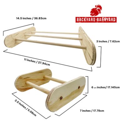 Image showing  Chick Perch Roosting Bars for Poultry Brooder and Chicken Coop, 2-Pack, Made in USA