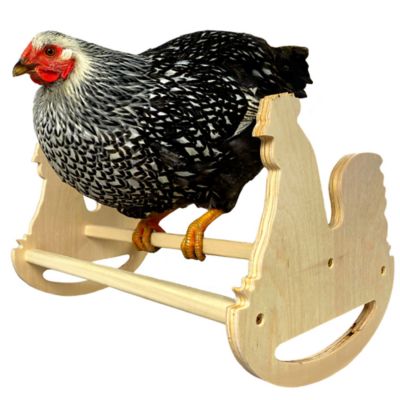 Backyard Barnyard Chicken Rocking Roosting Perch for Poultry Coop and Chick Brooder, 3 Bar, Made in USA