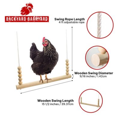 Image showing  Round Chicken Swing Roosting Bar Perch