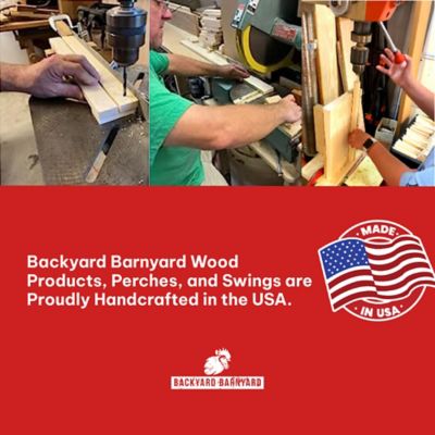 Image showing 8 th Backyard Barnyard Chicken Roosting Bar Perches for Poultry Coop or Chick Brooder, 2-Pack