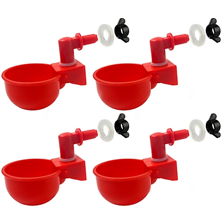 Backyard Barnyard Automatic Poultry Cup Drinker, 4-Pack
