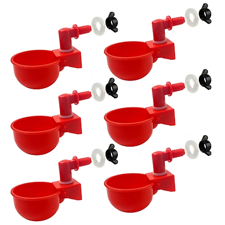 Backyard Barnyard Automatic Poultry Cup Drinker, 6-Pack