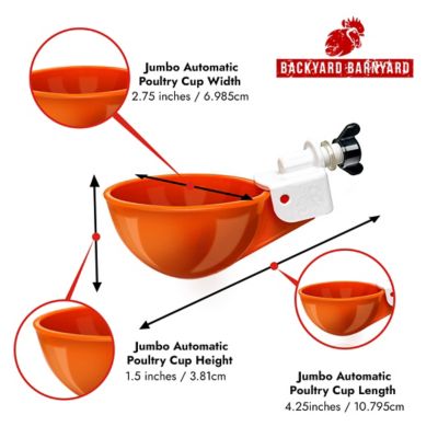 Image showing  Jumbo Automatic Poultry Cup Drinker, 4-Pack