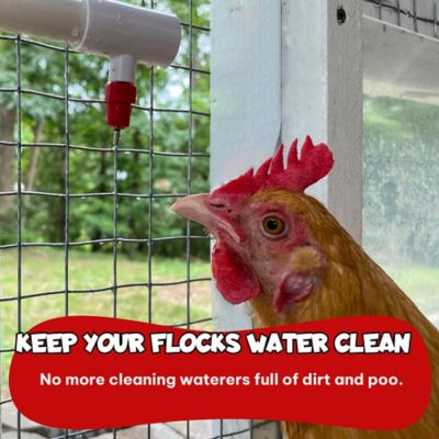 Image showing 6 th Backyard Barnyard PVC Poultry Nipple Kit, 6-Pack