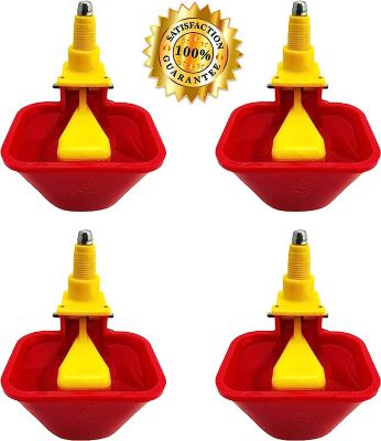 Image showing  NO Peck Vertical Poultry Cup Drinker, 4-Pack