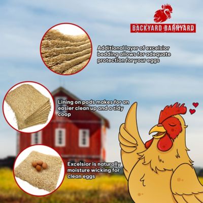 Image showing  Chicken Nesting Box Pad for Coop Laying Hens, Made in USA, 13 in. x 13 in., 6-Pack