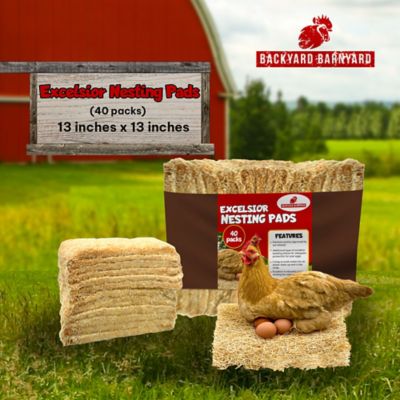 Image showing  Chicken Nesting Box Pads for Poultry Coop Laying Hens, Made in USA, 13 in. x 13 in., 40-Pack
