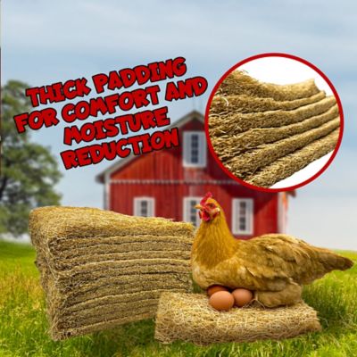 Image showing  Chicken Nesting Box Pads for Poultry Coop Laying Hens, Made in USA, 13 in. x 13 in., 40-Pack