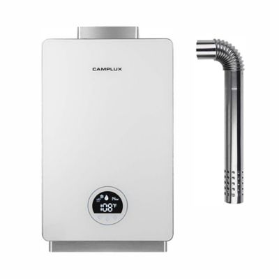 Camplux 3.18 GPM Indoor Instant Propane Tankless Water Heater, White