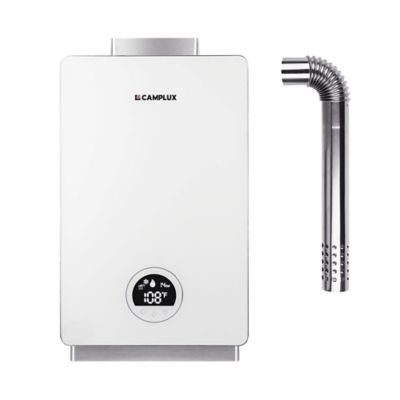 Camplux 3.18 GPM 82,000 BTU Indoor Instant Propane Tankless Water Heater, White