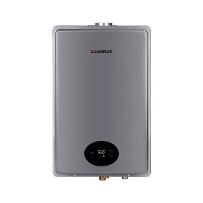 Camplux 5.28 GPM Indoor Tankless Propane Gas Water Heater, Gray