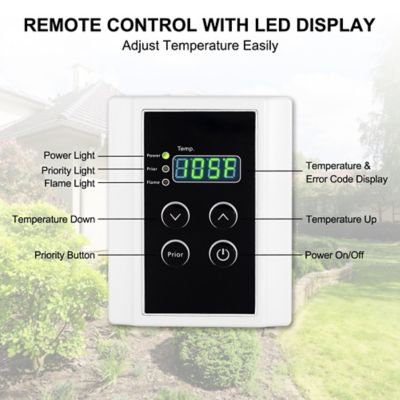 Image showing  5.28 GPM Natural Gas Residential Tankless Water Heater Outdoor Installation, Grey