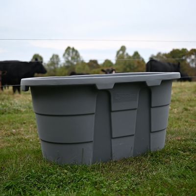 Image showing  100 gal. Century Poly Stock Tank with Drain Plug, 2 ft. x 2 ft. x 4 ft.