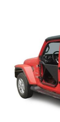 Image showing  Jeep Wrangler JL, Gladiator JT Tubular Front Doors, Lower Half, 2-Pack
