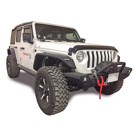 TrailFX Flat Style Fender Flares, with LED Turn Signal and Marker Light for Jeep JL/JT: Set of 2, JL05FF
