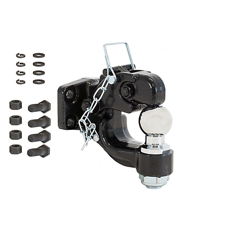 Buyers Products 8 Ton Combination Trailer Hitch with Mounting Kit, 2 in. Ball BH8 Series