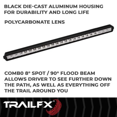 Image showing  30 in. LED TFX Single Light Bar with Flood and Spot Beams