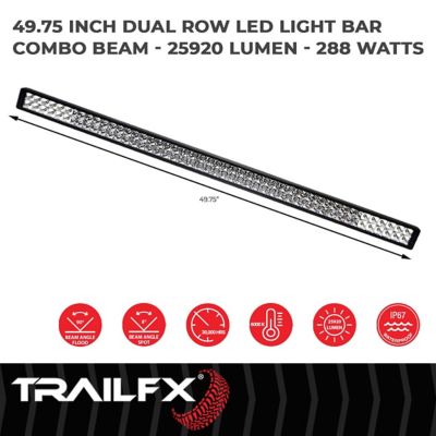 Image showing  50 in. LED TFX Single Light Bar