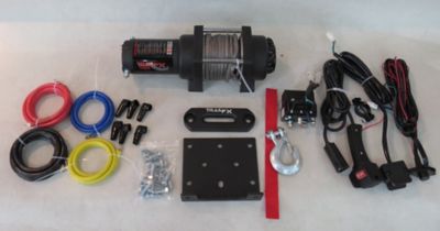 Image showing  3500 lb. ATV/UTV Electric Recovery Winch, Vehicle Mounted, Synthetic Rope, WS35B