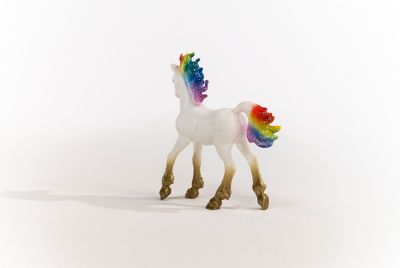 Image showing  Rainbow Love Unicorn Foal Toy Figurine