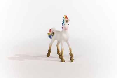 Image showing  Rainbow Love Unicorn Foal Toy Figurine