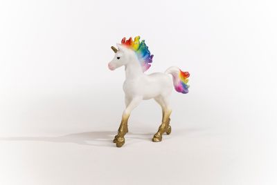 Image showing  Rainbow Love Unicorn Foal Toy Figurine