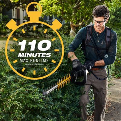 Image showing 5 th CAT 25 in. 60V Cordless Backpack Hedge Trimmer, Battery and Charger Included