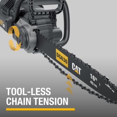 Image showing 6 th CAT 16 in. 60V Cordless Chainsaw, Battery and Charger Included