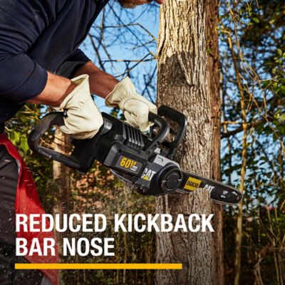 Image showing 7 th CAT 16 in. 60V Cordless Chainsaw, Battery and Charger Included