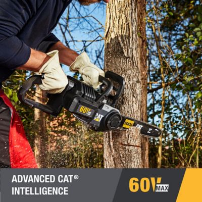 Image showing  18 in. 60V Cordless Chainsaw, Battery and Charger Included, 3/8 in. Pitch