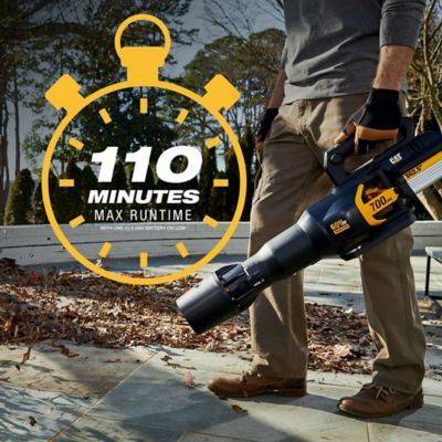 Image showing 8 th CAT 135 MPH/700 CFM 60V Cordless Handheld Leaf Blower, Battery and Charger Included